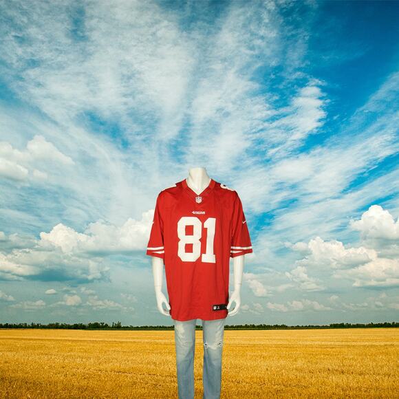 San Francisco 49ers Boldin Nike On Field NFL Football Authentic Sewn Jersey XL - Picture 2 of 8